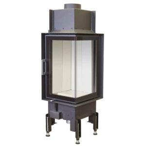 Austroflamm 38x38x57 K Corner Wood-Burning Built-In Fire - Right Hinged