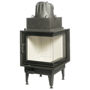 Austroflamm 55x55x51 K Corner Wood-Burning Built-In Fire - Right Hinged