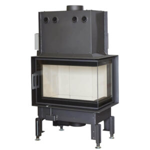 Austroflamm 63x40x42 K Corner Wood-Burning Built-In Fire - Right Glass