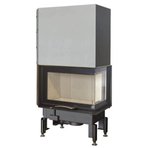 Austroflamm 63x40x42 S Corner Wood-Burning Built-In Fire - Right Glass