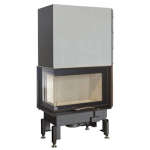 Austroflamm 63x40x42 S Corner Wood-Burning Built-In Fire - Left Glass