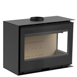 Atrium 80 LI/LD Corner Wood-Burning Inset Fire - Right Glass