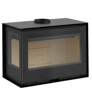 Atrium 80 LI/LD Corner Wood-Burning Inset Fire - Left Glass