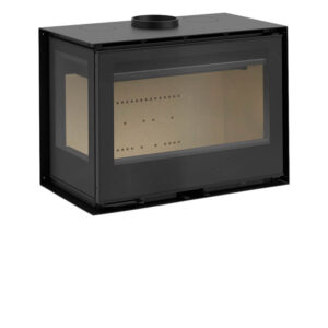 Atria 80 LI/LD Wood-Burning Stove - Wall Mounted, Left Glass