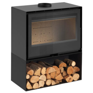 Atria 80 Wood-Burning Stove - Logstore