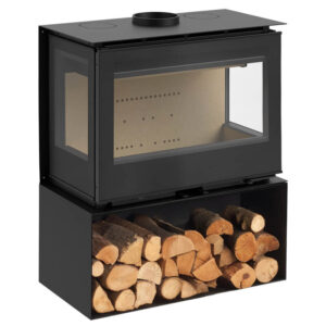 Atria 80 TC Wood-Burning Stove - Logstore