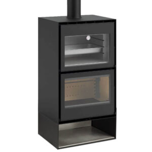 Rocal Hebar Wood-Burning Stove - With Oven - Open Logstore
