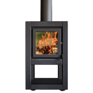 RB73 Quaruba L Outdoor Stove - Wheels, Black