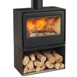 Rocal Habit 70a Wood-Burning Stove - Logstore