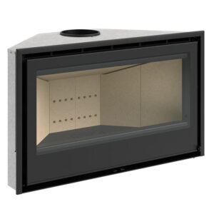Rocal ARC 100R Corner Wood-Burning Inset Fire