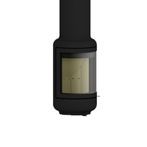 Rocal Vesta Frontal Woodburner - Ceiling Hung