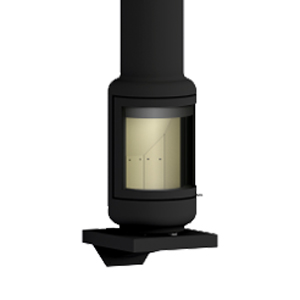 Rocal Vesta Frontal Woodburner - Wall Mounted