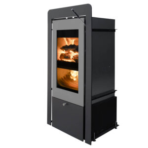 Xeoos TwinFire Aqua X8 Wood-Burning Boiler Inset Fire
