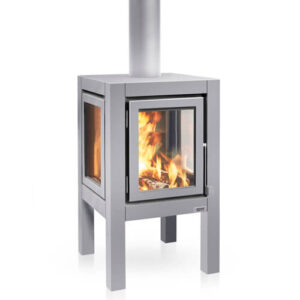 RB73 Quaruba XL Outdoor Stove - Four Legs, Silver