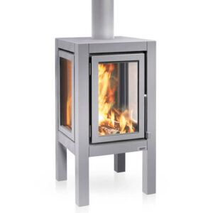 RB73 Quaruba XXL Outdoor Stove - Four Legs, Silver