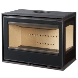 Rocal ARC 76 LI/LD Corner Wood-Burning Inset Fire - Right Side Glass