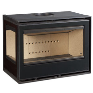 Rocal ARC 76 LI/LD Corner Wood-Burning Inset Fire - Left Side Glass