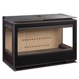 Rocal ARC 93 TC Three-Sided Wood-Burning Inset Fire