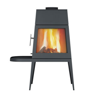 Skantherm Shaker Wood-Burning Stove - Short Bench/Left Door