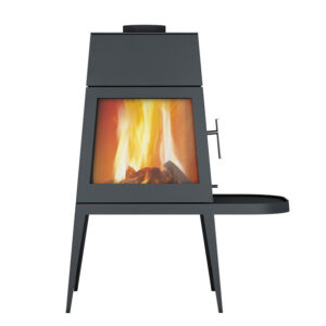 Skantherm Shaker Wood-Burning Stove - Short Bench/Right Door