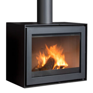 Wanders WAN2068 Black Edition Wood-Burning Stove - Flat Base
