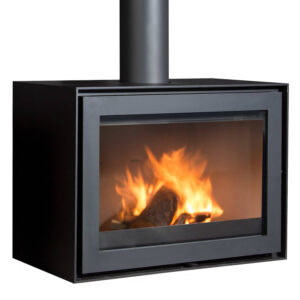 Wanders WAN2075 Black Edition Wood-Burning Stove - Flat Base
