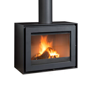 Wanders WAN2060 Black Edition Wood-Burning Stove - Wall Bracket