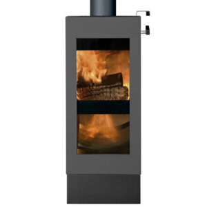 Xeoos TwinFire Eco-Green X5 Wood-Burning Stove